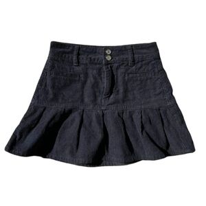 PacSun high waisted corduroy pleated skirt
